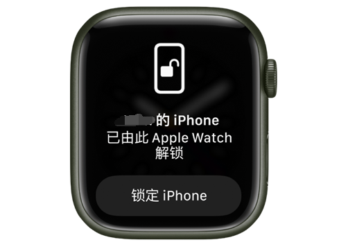 个旧苹果手机维修分享用 AppleWatch 解锁配备面容 ID 的 iPhone方法 